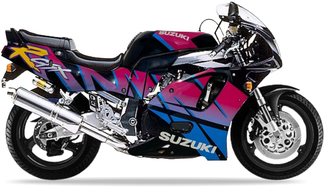 Suzuki Gsxr 750 1992 Czarny 07B replica decals set aufkleber fuel tank juula motocolors