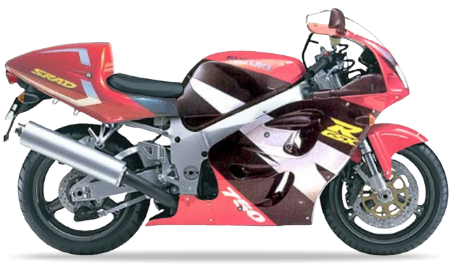 Suzuki Gsxr 750 1997 Pomarańczowy Czarny Gu7 motorcycle stickers pegatinas oem replica juula motocolors