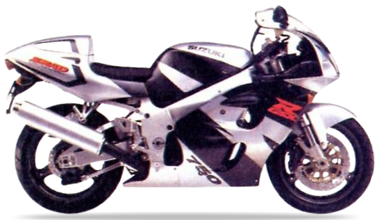 Suzuki Gsxr 750 1997 Srebrny Szary No. 2 G7V custom decals adesivi side panels juula motocolors
