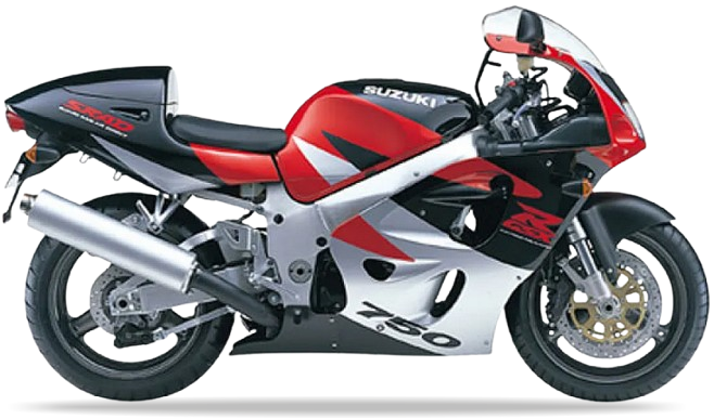 Suzuki Gsxr 750 1998 Czarny 33J Pomarańczowy Yow bike stickers aufkleber vinyl kit juula motocolors