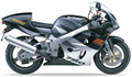 Suzuki Gsxr 750 1998 Czarny 33J graphics kit autocollants fairings juula motocolors