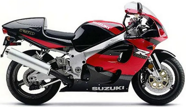 Suzuki Gsxr 750 1999 Czerwony Y7M Czarny 33J vinyl decals adesivi racebike juula motocolors