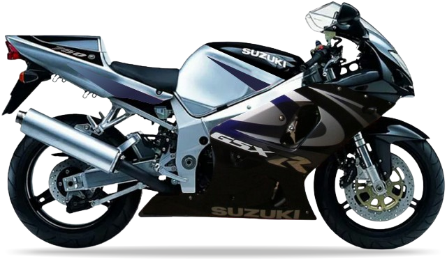 Suzuki Gsxr 750 2000 Czarny 33J Srebrny Yd8 replica decals autocollants bodywork juula motocolors