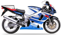 Suzuki Gsxr 750 2000 Niebieski 1Lf Biały Ojw graphics kit aufkleber aftermarket juula motocolors