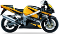 Suzuki Gsxr 750 2001 Czarny 33J Żółty Y9H oem replica stickers decals grafiche juula motocolors