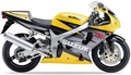 Suzuki Gsxr 750 2003 Żółty Yu9 Czarny 019 graphics kit stickers autocollants replika juula motocolors