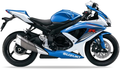 Suzuki Gsxr 750 2009 Niebieski Ysf Biały Ybd stickers decals aufkleber oem replica juula motocolors