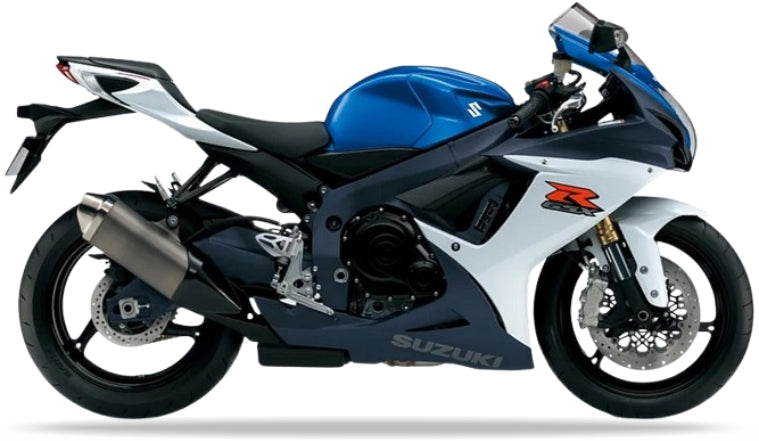 Suzuki Gsxr 750 2011 2012 Biały Ybd Niebieski Ysf graphics kit autocollants fairings juula motocolors