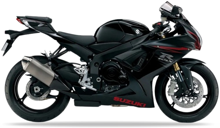 Suzuki Gsxr 750 2011 2012 Czarny Yvb custom decals adesivi side panels juula motocolors