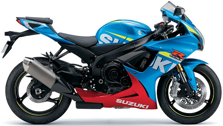 Suzuki Gsxr 750 2016 Niebieski Ysf custom decals autocollants fuel tank juula motocolors
