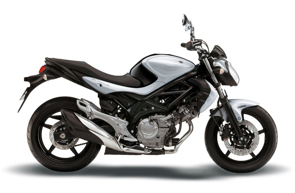 Suzuki SFV 650 Gladius 2009 2010 Srebrny stickers decals aufkleber oem replica juula motocolors