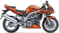 Suzuki Sv 1000 S 2003 Pomarańczowy Yav stickers decals pegatinas fairings racebike juula motocolors