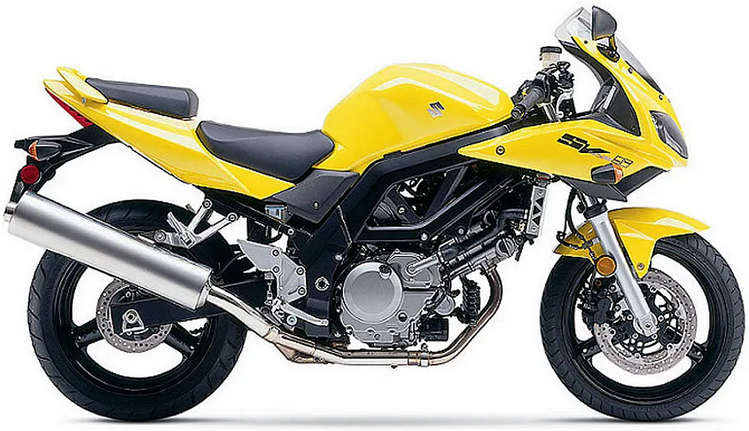 Suzuki Sv 650S 2005 Żółty Yec graphics kit autocollants fairings juula motocolors