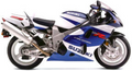 Suzuki TL 1000 R 1999 Niebieski Biały L99 graphics kit aufkleber aftermarket juula motocolors