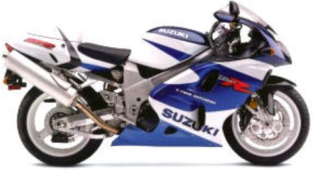 Suzuki TL 1000 R 1999 Niebieski Biały L99 graphics kit aufkleber aftermarket juula motocolors