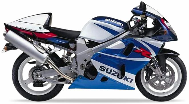 Suzuki TL 1000 R 2000 Niebieski Biały L99 stickers decals matrica restoration juula motocolors