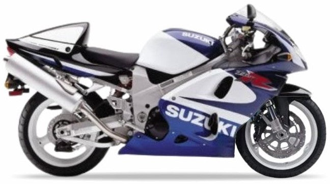 Suzuki TL 1000 R 2001 Niebieski Biały L99 bike stickers aufkleber vinyl kit juula motocolors