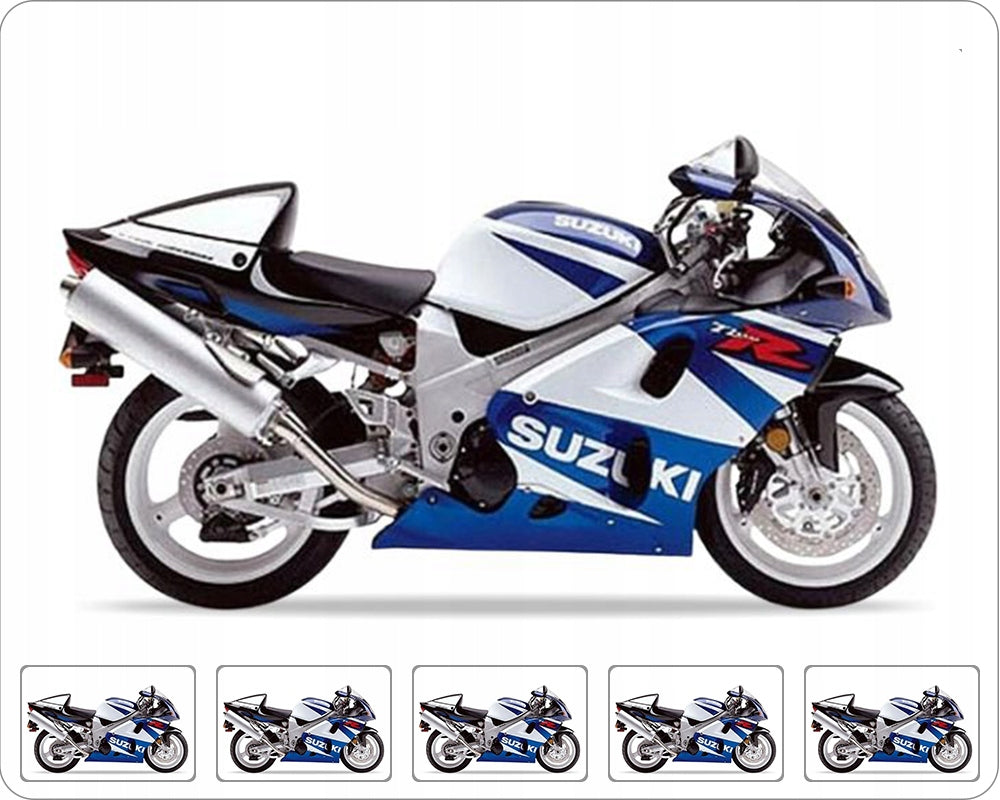NAKLEJKI NA MOTOCYKL JUULA DO SUZUKI TL 1000 R 2002 NIEBIESKI BIAŁY L99