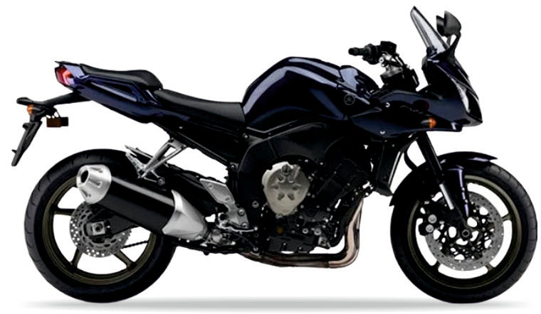 Yamaha FZ1 S Fazer 2006-2009 Ciemny Niebieski U DPBMU Transparent vinyl kit aufkleber race decals juula motocolors