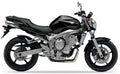 Yamaha FZ6 N 2006 2007 Ciemny Szary DNMB Juula race decals grafiche aftermarket kit juula motocolors