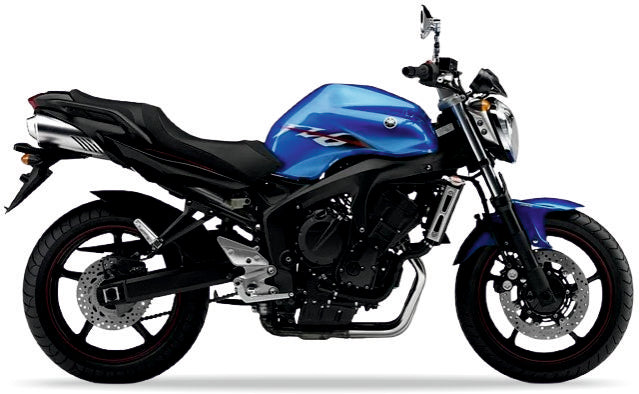 Yamaha FZ6 N 2007 Niebieski Juula bike stickers aufkleber side panels juula motocolors