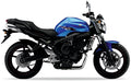 Yamaha FZ6 N 2007 Niebieski Juula bike stickers aufkleber side panels juula motocolors