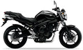 Yamaha FZ6 N 2008 2009 Czarny SMX Juula oem replica stickers decals grafiche juula motocolors