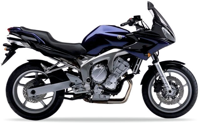 Yamaha Fz6 S Fazer 2004 2005 Niebieski Metaliczny DPBML stickers decals matrica restoration juula motocolors