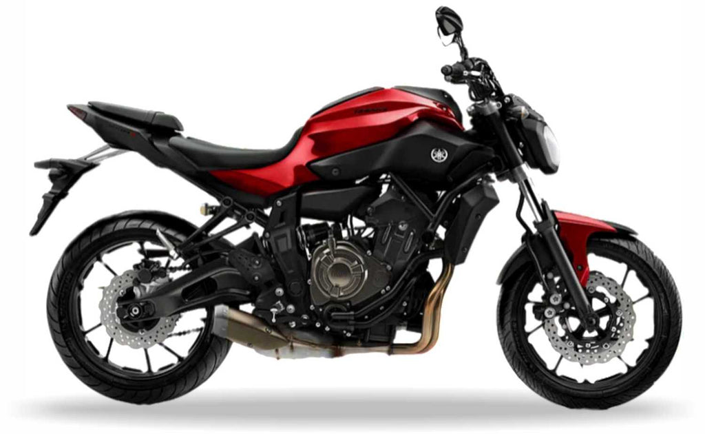 Yamaha Mt 07 2014 Czerwony custom decals autocollants fuel tank juula motocolors