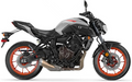 Yamaha Mt 07 2019 2020 Szary replica decals grafiche fuel tank juula motocolors