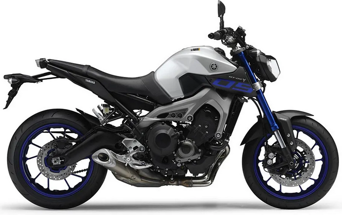 Yamaha Mt 09 2016 Matowy Srebrny graphics kit aufkleber aftermarket juula motocolors