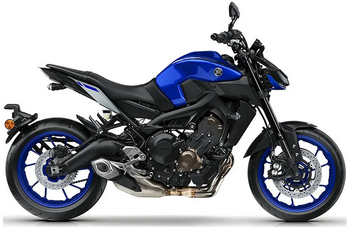 Yamaha Mt 09 2017 Niebieski replica decals autocollants bodywork juula motocolors