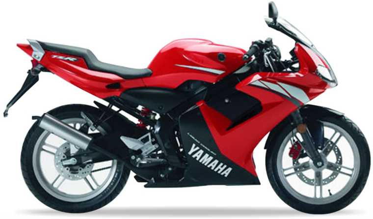 Yamaha Tzr 50 2003 Czerwony oem replica stickers decals grafiche juula motocolors