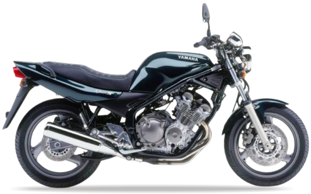 Yamaha Xj 600 N 1996 2001 Ciemny Niebieski Zielony 2 custom decals adesivi side panels juula motocolors