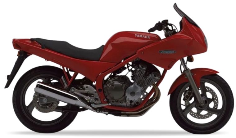 Yamaha Xj 600 S Diversion 1992 1993 Czerwony 1 stickers decals matrica restoration juula motocolors