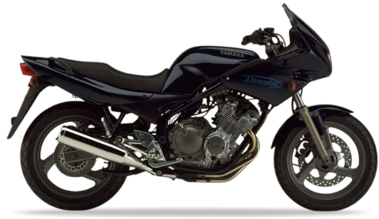 Yamaha Xj 600 S Diversion 1994 1996 Ciemny Niebieski Metaliczny 3 custom decals adesivi side panels juula motocolors
