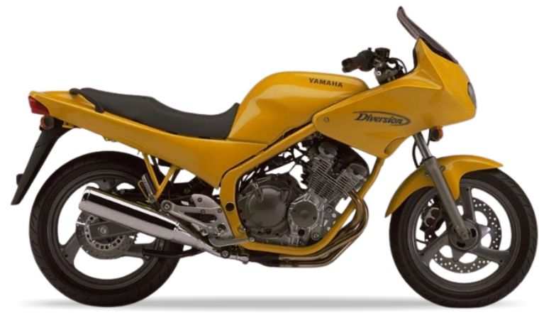 Yamaha Xj 600 S Diversion 1994 1996 Czerwony Żółty 1 bike stickers aufkleber vinyl kit juula motocolors