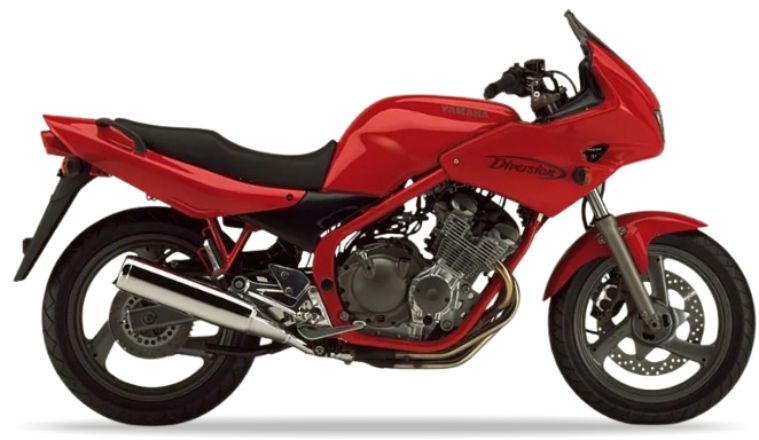 Yamaha Xj 600 S Diversion 1994 1996 Czerwony motorbike decals kit graficas replicas juula motocolors