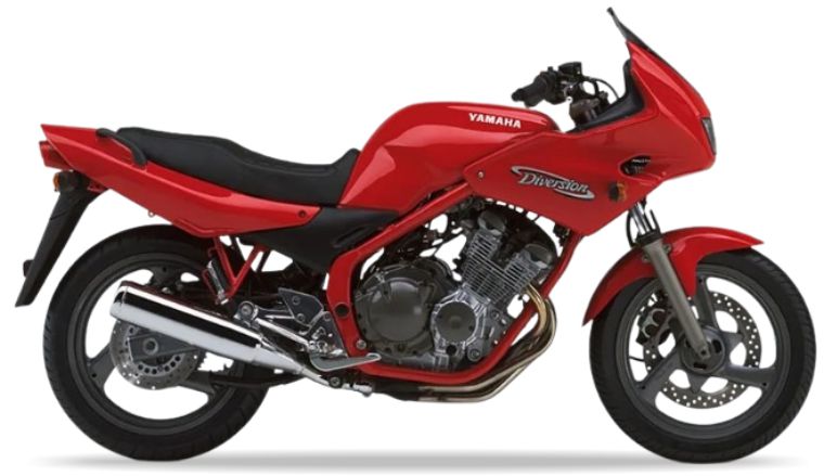 Yamaha Xj 600 S Diversion 1997 Czerwony motorbike stickers autocollants custom kit juula motocolors