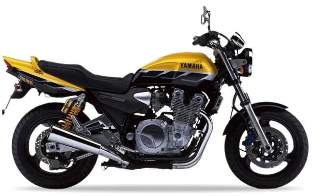 Yamaha Xjr 1300 1999 2001 Żółty 1 custom decals adesivi side panels juula motocolors