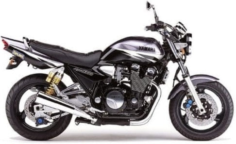 Yamaha Xjr 1300 2002 Srebrny 1 motorbike stickers autocollants custom kit juula motocolors