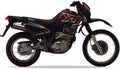 Yamaha Xt 600 E 1996 Ciemna Magenta custom decals autocollants fuel tank juula motocolors