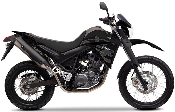 Yamaha Xt 660 R 2014 2015 Czarny vinyl decals adesivi racebike juula motocolors