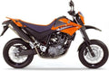 Yamaha Xt 660 X 2007 Pomaranczowy vinyl kit aufkleber race decals juula motocolors