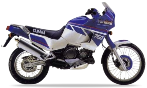 Yamaha Xtz 750 Super Tenere 1989 Niebieski SWB decals autocollants kit juula motocolors