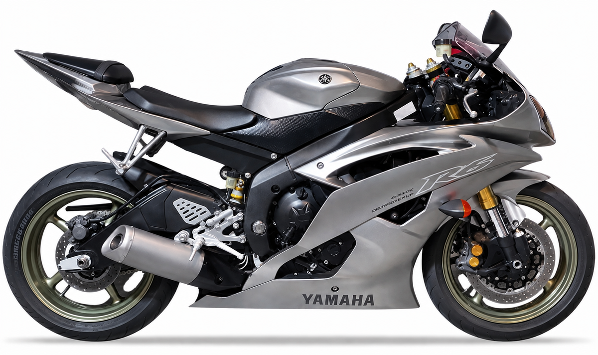Yamaha YZF R6 2008 2010 Srebrny graphics kit stickers autocollants replika juula motocolors