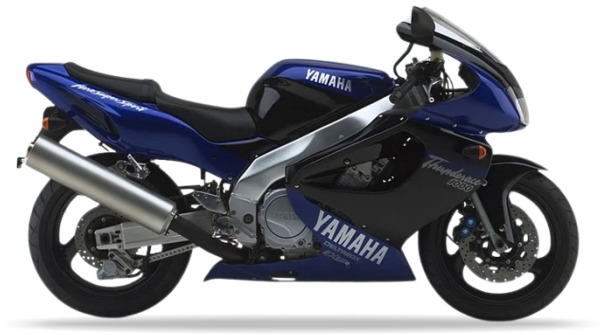 Yamaha Yzf 1000 R 1996 2001 Czarny Niebieski motorcycle adesivi replicas juula motocolors