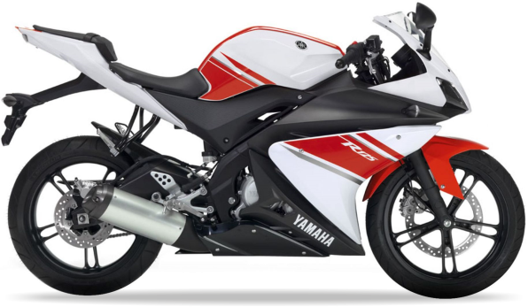 Yamaha Yzf 125 R 2008 Biały bike stickers aufkleber vinyl kit juula motocolors