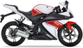 Yamaha Yzf 125 R 2008 Biały bike stickers aufkleber vinyl kit juula motocolors