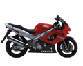 Yamaha Yzf 600 R Thundercat 1996 1997 Czerwony Bialy motorbike decals juula motocolors